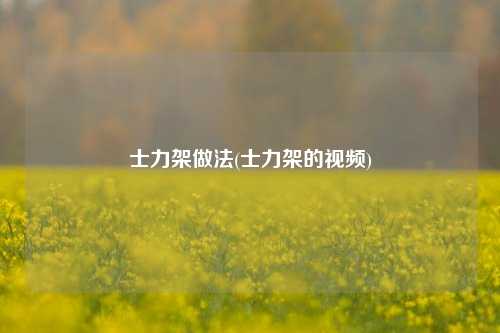 士力架做法(士力架的视频)