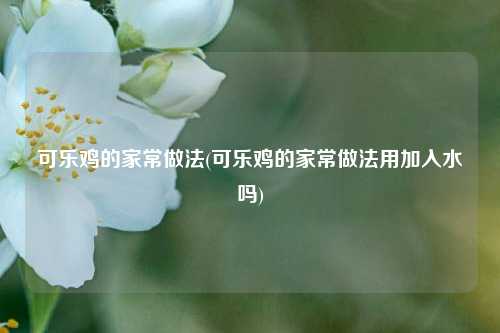 可乐鸡的家常做法(可乐鸡的家常做法用加入水吗)